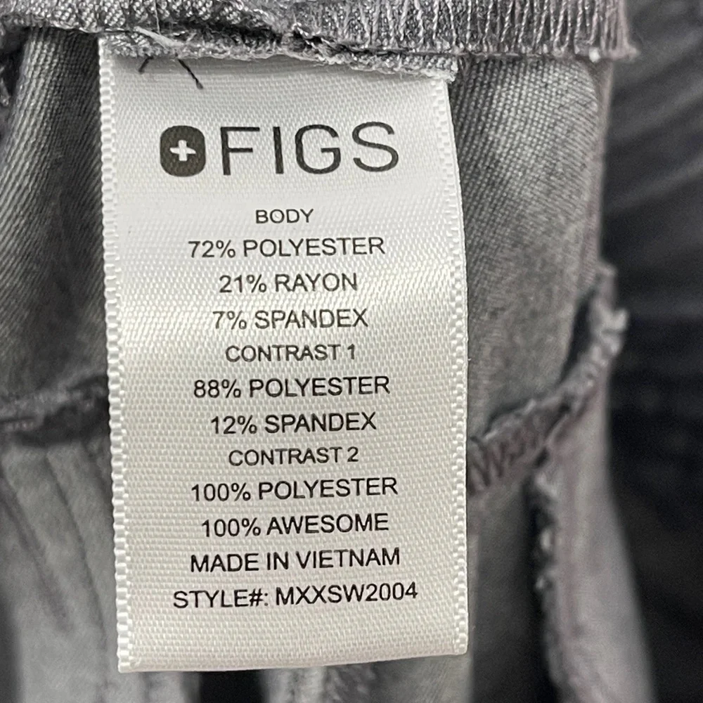 Figs Men’s Tansen Jogger Scrub Pants Grey Size Large Graphite